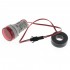 Red LED AC Current Ampere Meter 0-100A Ø29mm