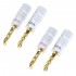 VIBORG BFA Banana Plugs 24k Gold Plated Ø8.5mm (Set x4)