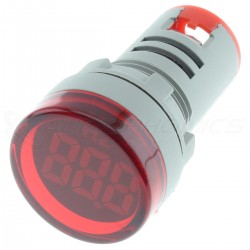 Afficheur de Fréquence Fréquencemètre à LED Rouge 0-75Hz Ø29mm