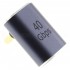 Adaptateur USB Coudé USB-C Mâle vers USB-C Femelle 40Gbps 100W