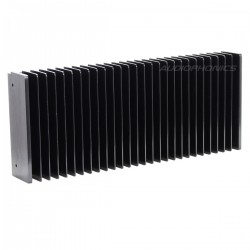 Heatsink Anodised Aluminium Black 350x125x50mm