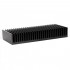 Heatsink Anodised Aluminium Black 350x125x50mm