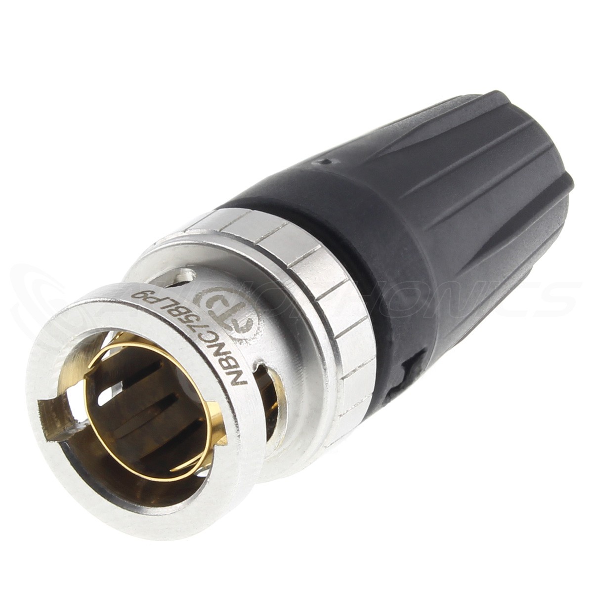 NEUTRIK NBNC75BLP9 Connecteur BNC Mâle 75 Ohm Plaqué Or Ø6.3mm