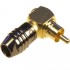 Hicon HI-CMA01 RCA Plug Black Gold Plated 90° Ø7.2mm (Unité)