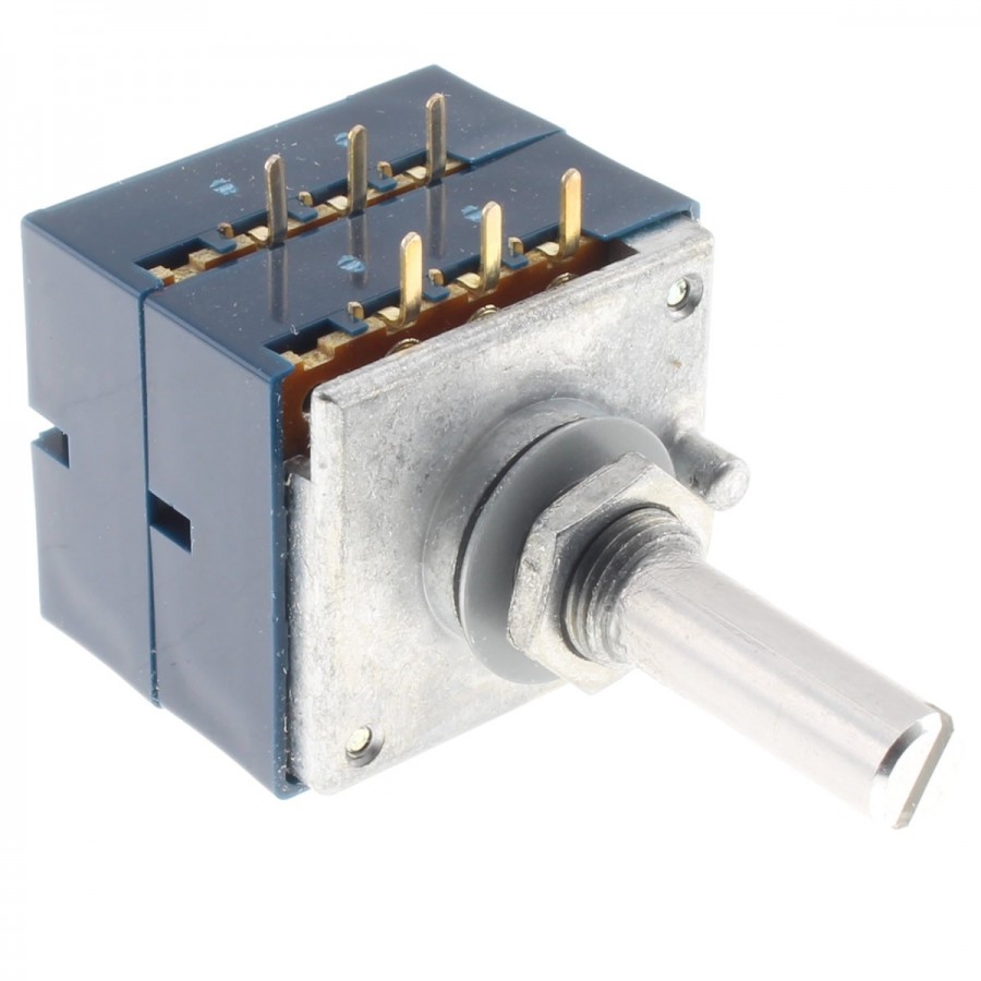 ALPS 50k Audio Potentiometer – 16mm Lying Type, Knurled Shaft, PCB Mount (503)