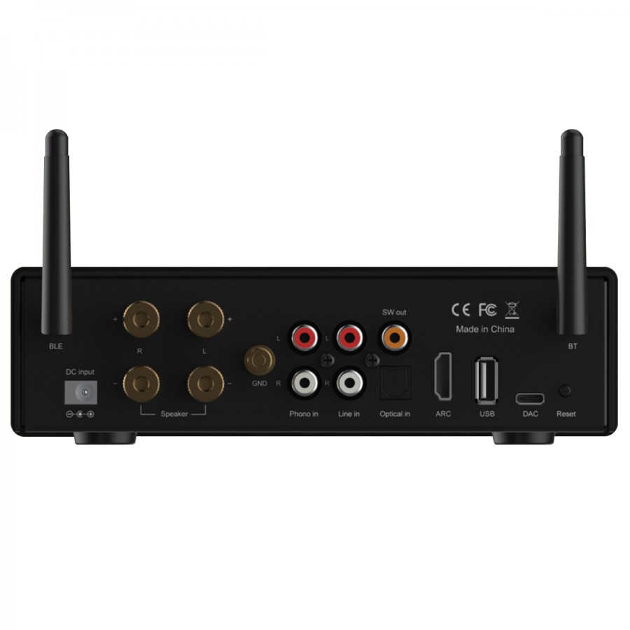 ARYLIC B50 Amplificateur Bluetooth 5.2 Bi-Directionnel aptX HD HDMI ARC  2x50W 4 Ohm - Audiophonics