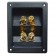ATOHM WT-96123-G Isolated Built-in Terminal Block for Bi-Wiring Speakers Gold plated 96x80mm