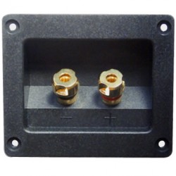 ATOHM WT-7992-G Isolated Built-in Terminal Block for Speakers Gold plated 92x81mm