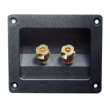 ATOHM WT-7992-G Isolated Built-in Terminal Block for Speakers Gold plated 92x81mm