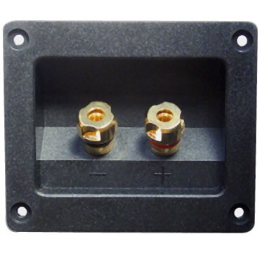 ATOHM WT-7992-G Isolated Built-in Terminal Block for Speakers Gold plated 92x79mm (Unit)