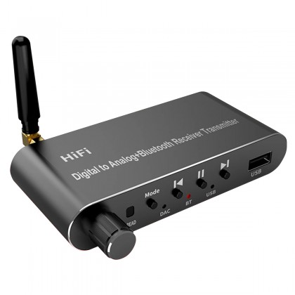 Transmitter / Receiver Bluetooth 5.1 DAC SPDIF 24bit 96kHz USB File Player