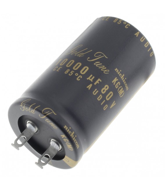 nichicon 105℃ 80V 100000μF NICHICON KG GOLD TUNE Audio Capacitor HiFi 80V 10000µF - Audiophonics