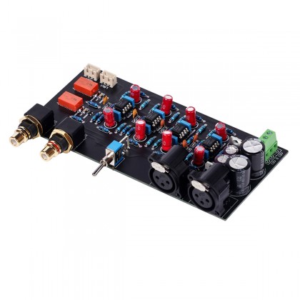 Single-Ended to Balanced Converter Module XLR / RCA Stereo