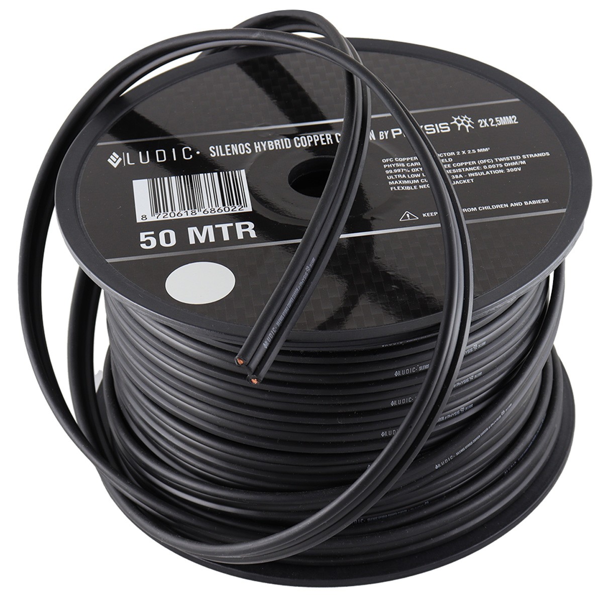 CABLE HAUT PARLEUR 4 x 2,5mm2 AU METRE