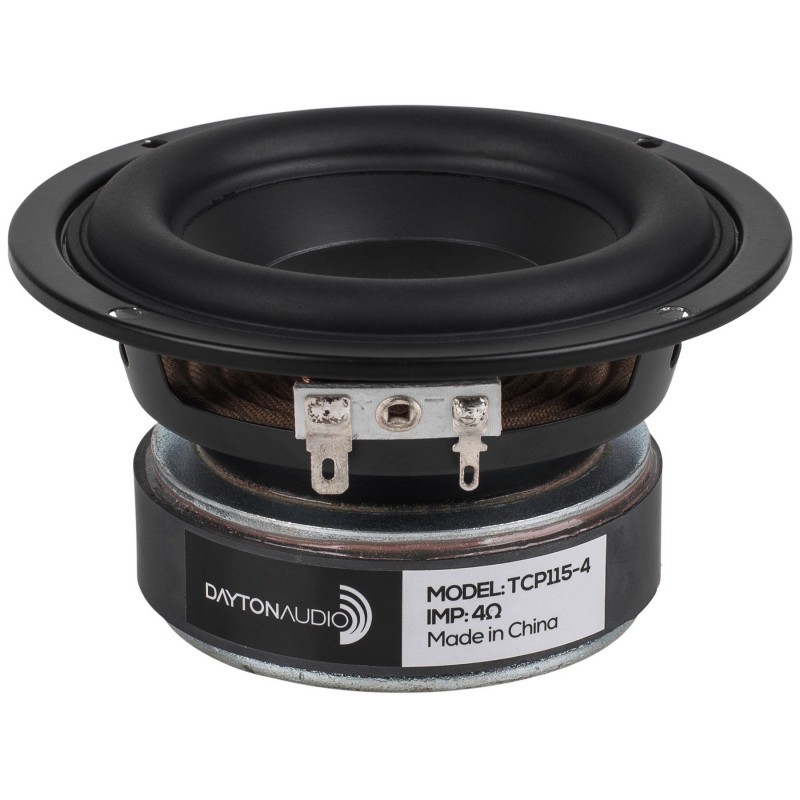 [GRADE A] DAYTON AUDIO TCP115-4 Speaker Driver Midbass Paper 40W 4 Ohm 87dB 55Hz - 5000Hz Ø10cm