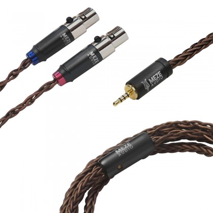 MEZE Jack 2.5mm to 2x Mini XLR Balanced Interconnect Cable PCUHD Copper 1.3m