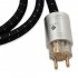 LUDIC ORPHEUS Câble Secteur Schuko Type E/F vers IEC C15 Cuivre OCC 6N Plaqué Or 24k Blindé 2m
