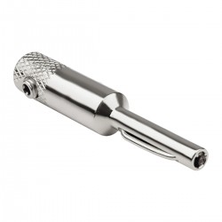 Fiche Banane Cuivre OFC Plaqué Rhodium Ø5mm