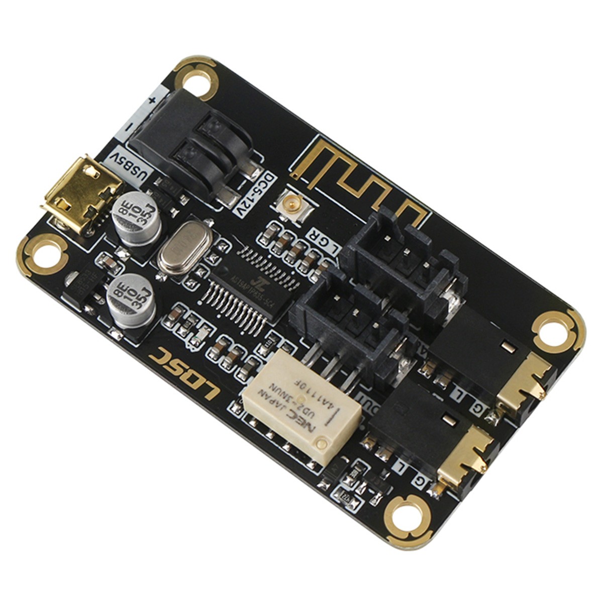 LQSC Module Récepteur Bluetooth 4.2 Stéréo 2x Jack 3.5mm