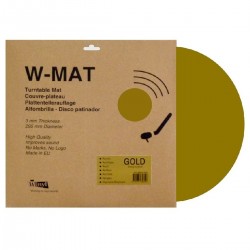 WINYL W-MATS Couvre-Plateau Acrylique pour Platine Vinyle Ø295mm Doré