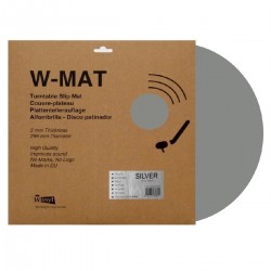 WINYL W-MATS Couvre-Plateau Acrylique pour Platine Vinyle Ø295mm Argent