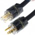 AUDIOPHONICS STEALTH Power Cable US NEMA Type B to IEC C15 OFC Copper Shielded 3x3.5mm² 1.5m