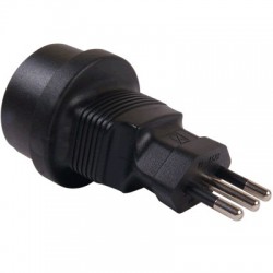 Adaptateur secteur Italien CEI 23-16 vers SCHUKO CEE7