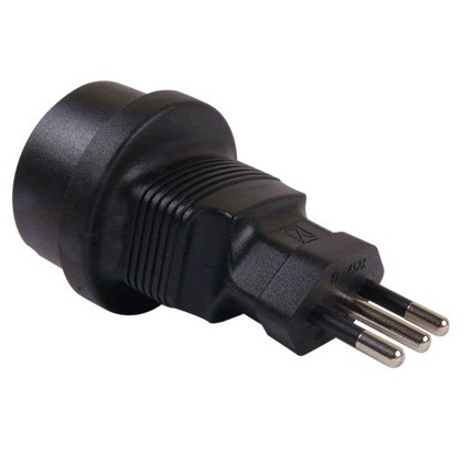 Adaptateur secteur Italien CEI 23-16 vers SCHUKO CEE7