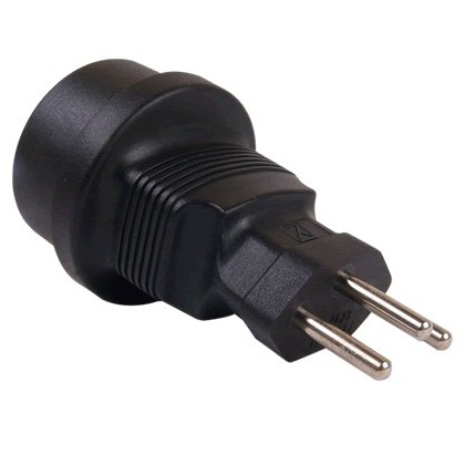 Adaptateur secteur Suisse SEV1011 vers SCHUKO CEE7