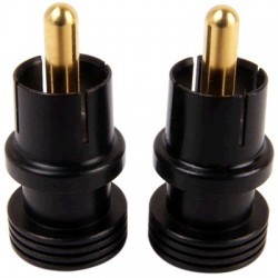 Elecaudio CAP-B - Capuchons Bouchons Terminateurs RCA (la paire)