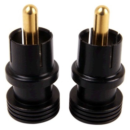 Elecaudio CAP-B - Capuchons Bouchons Terminateurs RCA (la paire)