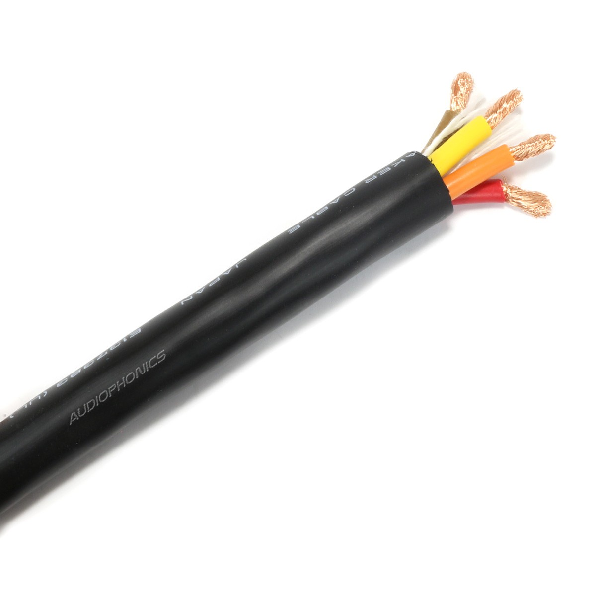 [GRADE S] MOGAMI W3104 OFC Copper Speaker Cable 4x4.0mm² Ø 14.5mm 1m