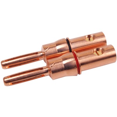 [GRADE B] YARBO SC-1020RC Banana Plug Red Copper Ø6.15mm (La paire)