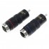 EIZZ EZ-201 RCA Connectors Silver Plated Ø8mm Black (Pair)