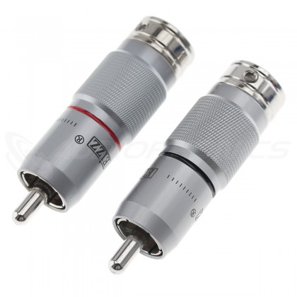 EIZZ EZ-202 RCA Connectors Rhodium Plated Tellurium Copper Ø7mm (Pair)