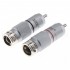 EIZZ EZ-202 RCA Connectors Rhodium Plated Ø7mm (Pair)