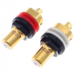 EIZZ EZ-109 RCA Plugs Gold Plated Copper (Pair)