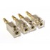 Speaker Interconnection Banana Plugs Gold Plated Copper (Set x4)