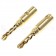 Fiches Bananes Plaquées Or Ø4mm (La paire)