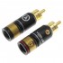 VIABLUE T6S SCREW RCA Connectors Gold Plated Ø8mm (Pair)