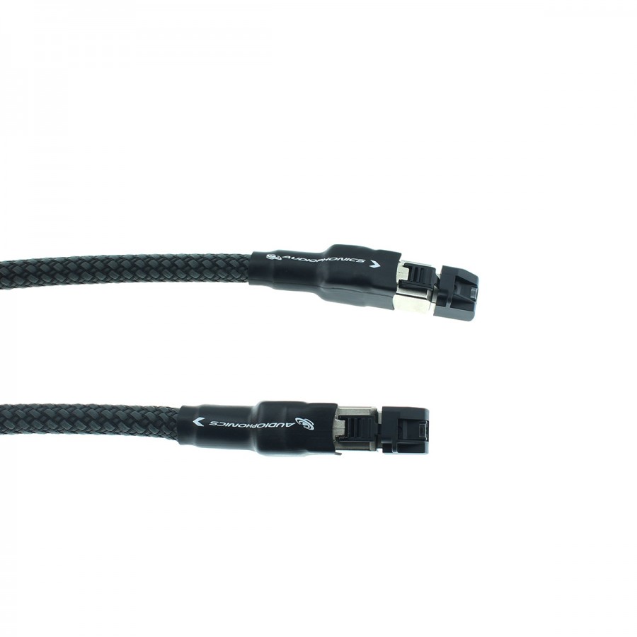 Câble Ethernet RJ45 Cat 8.1 40Gbps Blindé Plaqué Or 2m - Audiophonics