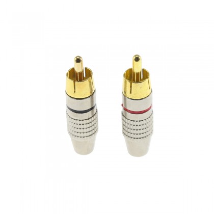 RCA Connectors Gold Plated Ø8mm (pair)