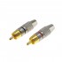 RCA Connectors Gold Plated Ø8mm (pair)