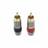 Connecteurs RCA Plaqué Or Ø8mm (La paire)