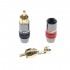 RCA Connectors Gold Plated Ø8mm (Pair) Grey