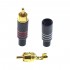 RCA Connectors Gold Plated Ø6mm (Pair) Black