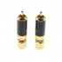 RCA Connectors Carbon Gold Plated Ø10mm (Pair)