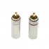 Male RCA Connectors Gold Plated 24k Ø6mm (Pair)