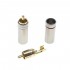 Male RCA Connectors Gold Plated 24k Ø6mm (Pair)