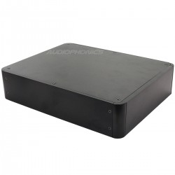 [GRADE S] 100% Aluminium DIY Box / Case round corners 272x212x60mm Black